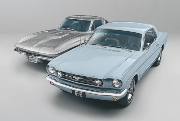 1967 Ford Mustang & 1977 Chevrolet Corvette Stingray